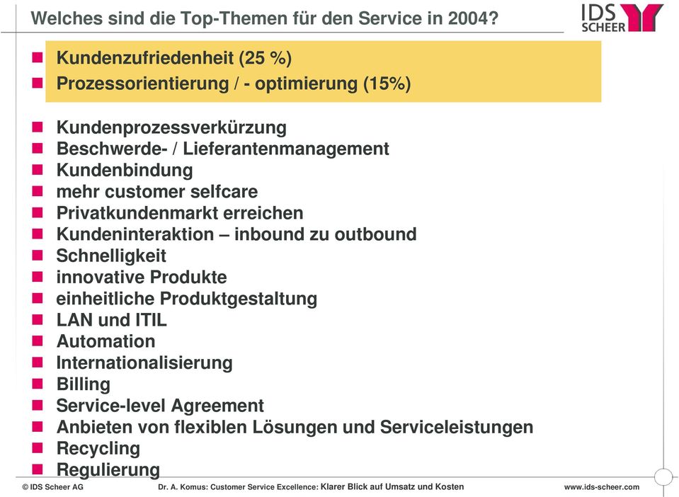 Lieferantenmanagement Kundenbindung mehr customer selfcare Privatkundenmarkt erreichen Kundeninteraktion inbound zu outbound