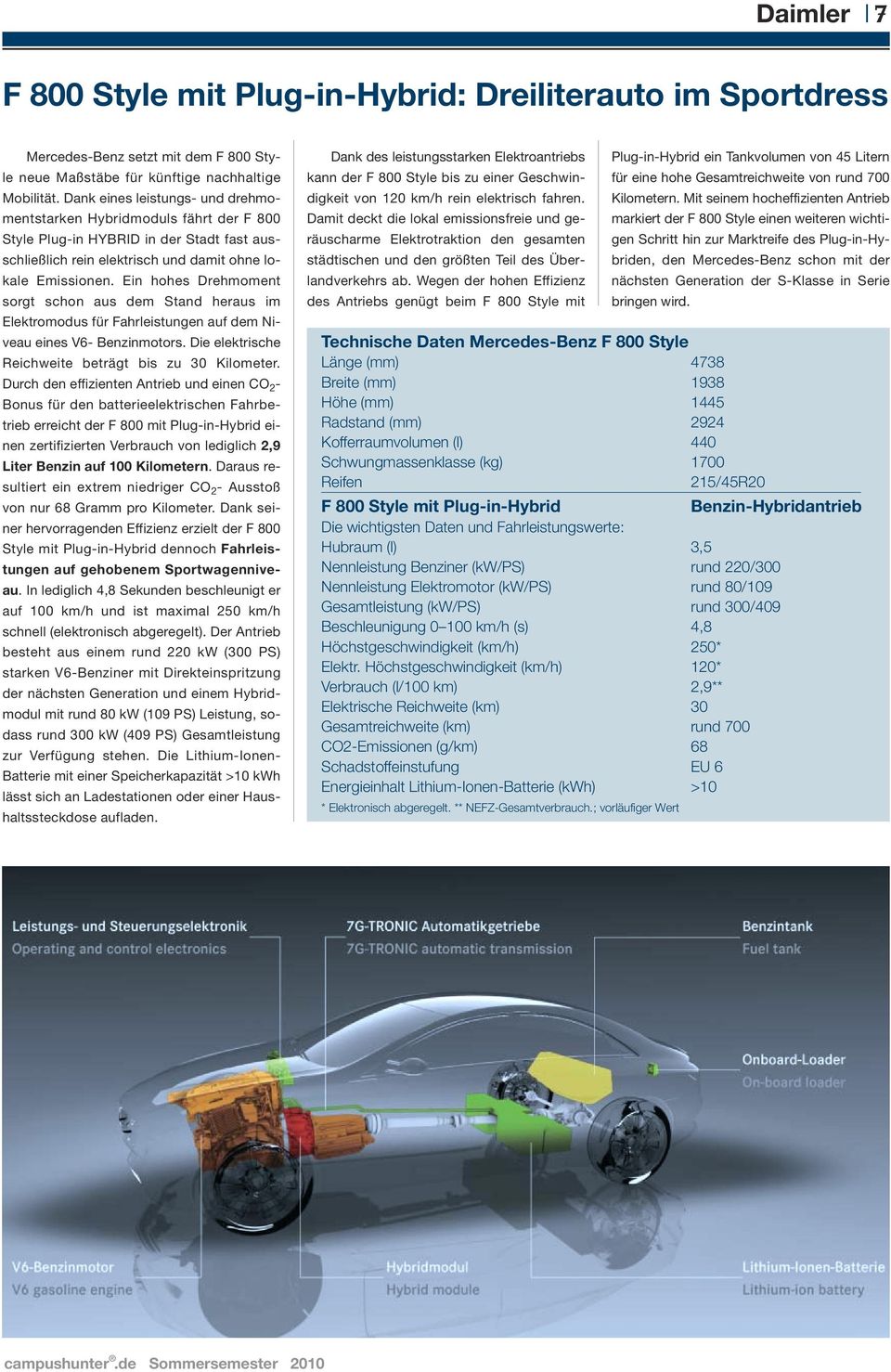 Ein hohes Drehmoment sorgt schon aus dem Stand heraus im Elektromodus für Fahrleistungen auf dem Niveau eines V6- Benzinmotors. Die elektrische Reichweite beträgt bis zu 30 Kilometer.