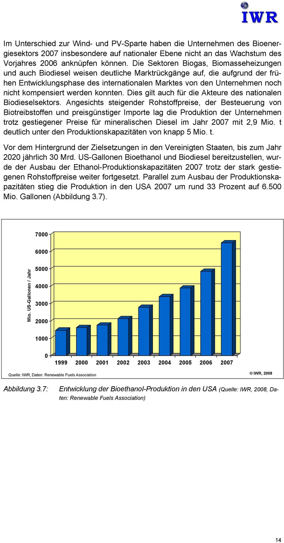 kompensiert werden konnten. Dies gilt auch für die Akteure des nationalen Biodieselsektors.