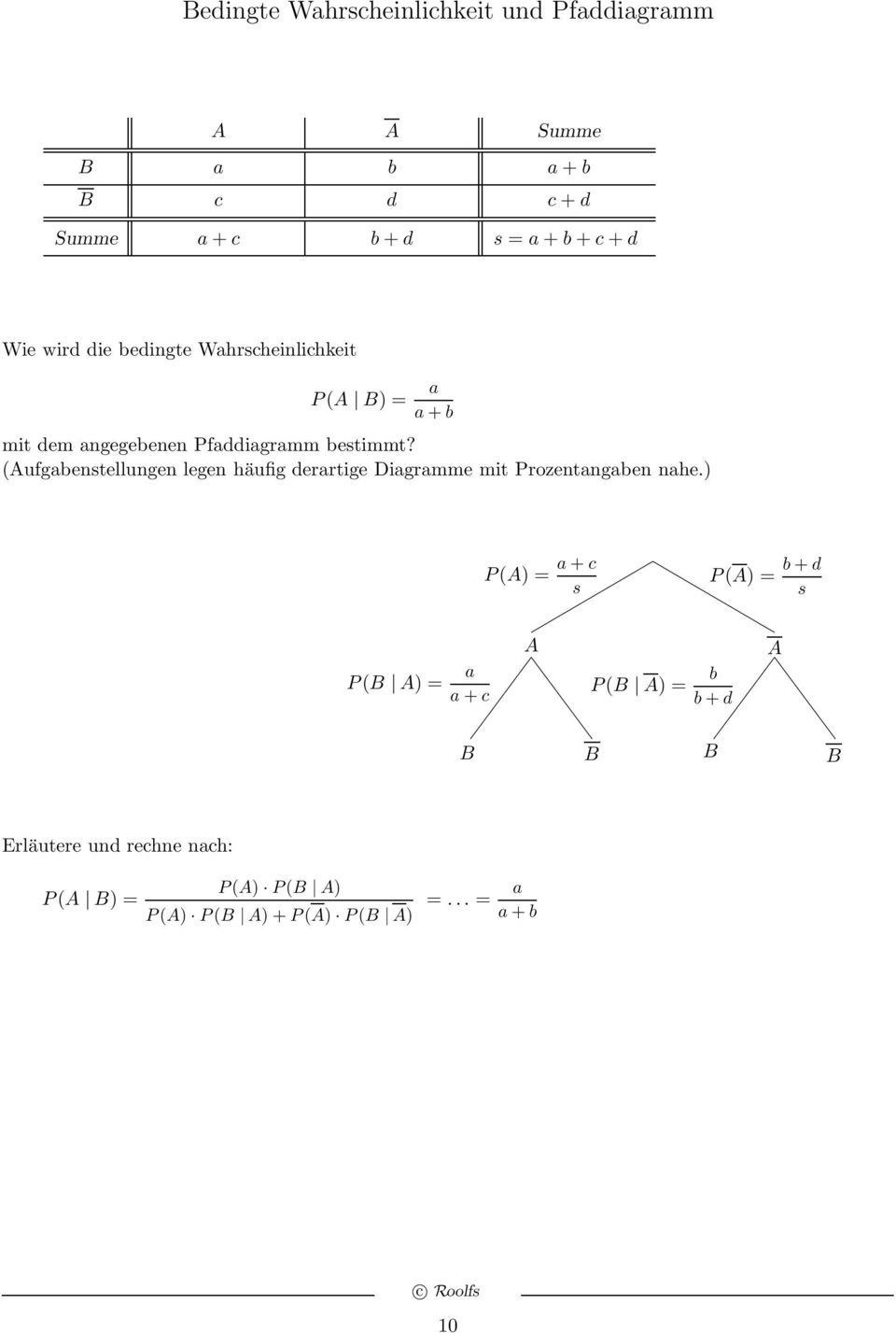 (Aufgabentellungen legen häufig derartige Diagramme mit Prozentangaben nahe.