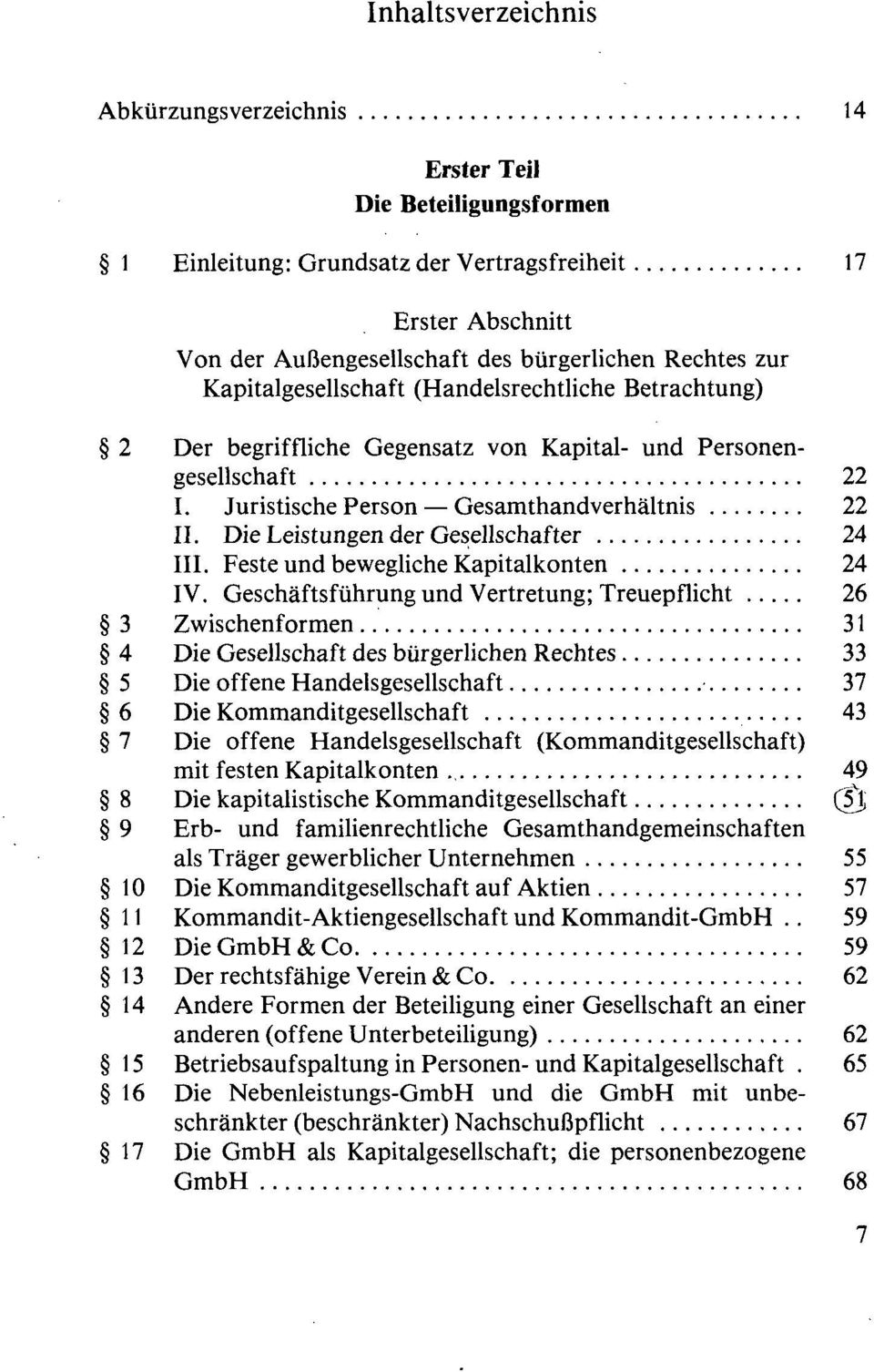 Feste und bewegliche Kapitalkonten 24 IV.