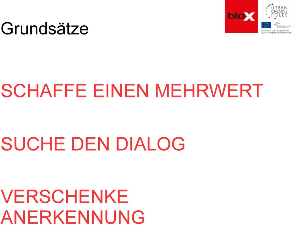 SUCHE DEN DIALOG