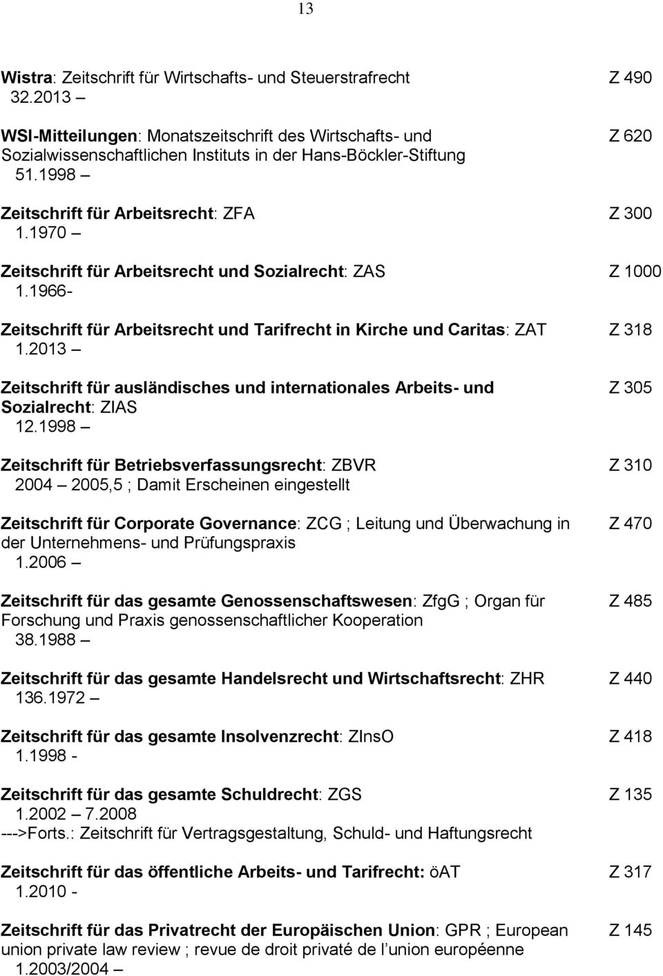 2013 Zeitschrift für ausländisches und internationales Arbeits- und Sozialrecht: ZIAS 12.