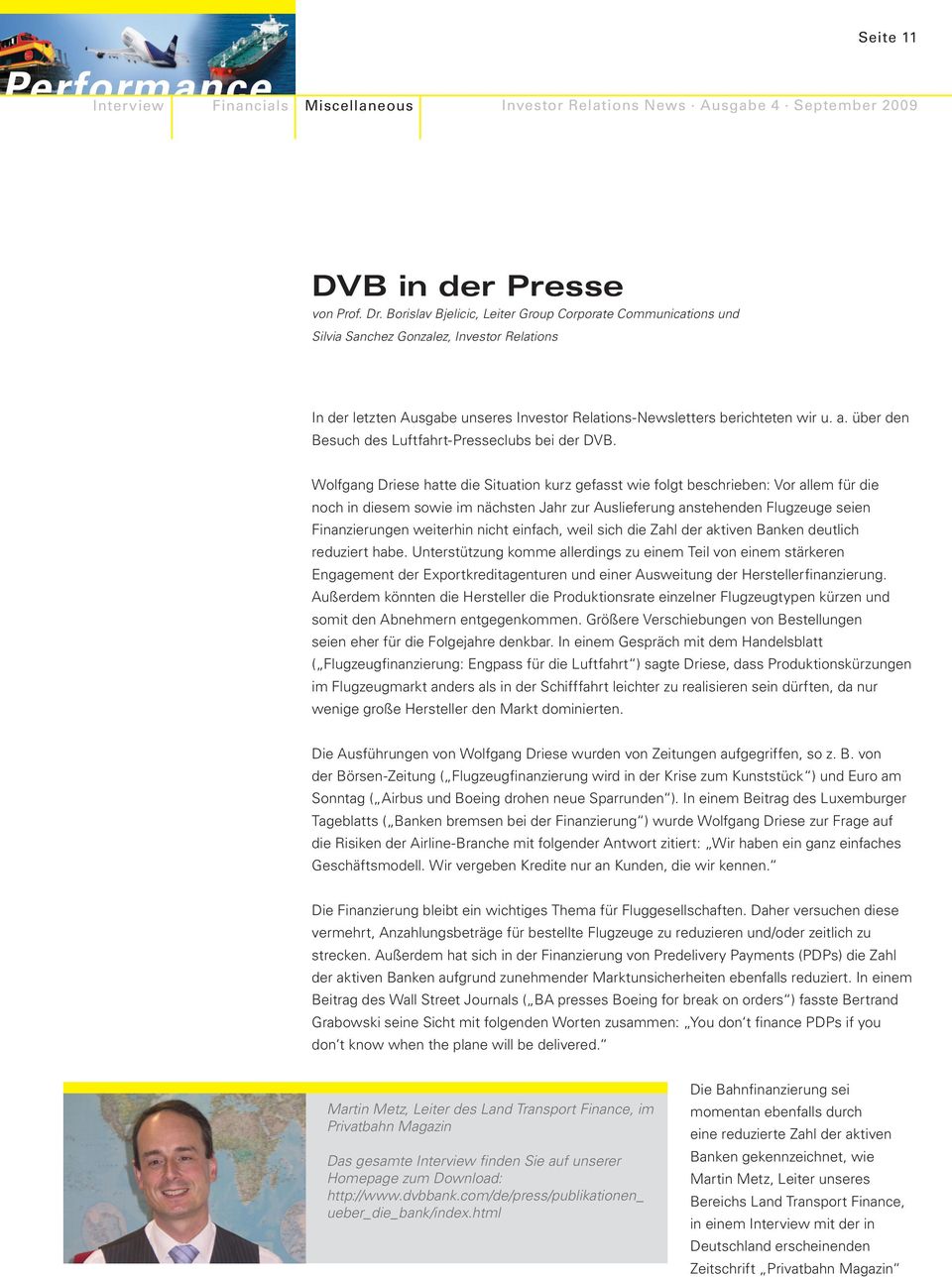 über den Besuch des Luftfahrt-Presseclubs bei der DVB.