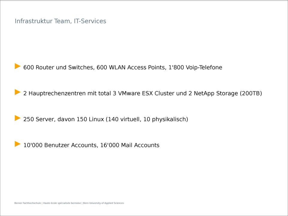 VMware ESX Cluster und 2 NetApp Storage (2TB) 25 Server, davon 5