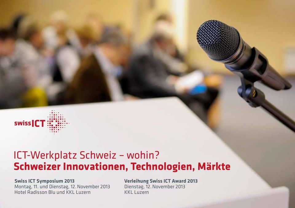 Symposium 2013 Montag, 11. und Dienstag, 12.