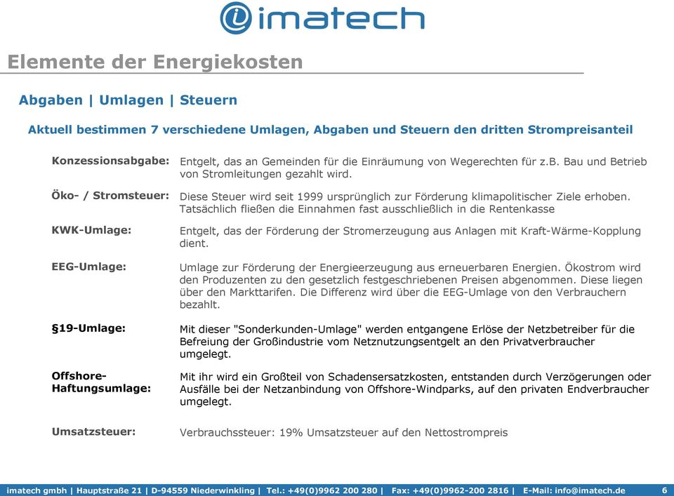 Tatsächlich fließen die Einnahmen fast ausschließlich in die Rentenkasse KWK-Umlage: EEG-Umlage: 19-Umlage: Offshore- Haftungsumlage: Entgelt, das der Förderung der Stromerzeugung aus Anlagen mit