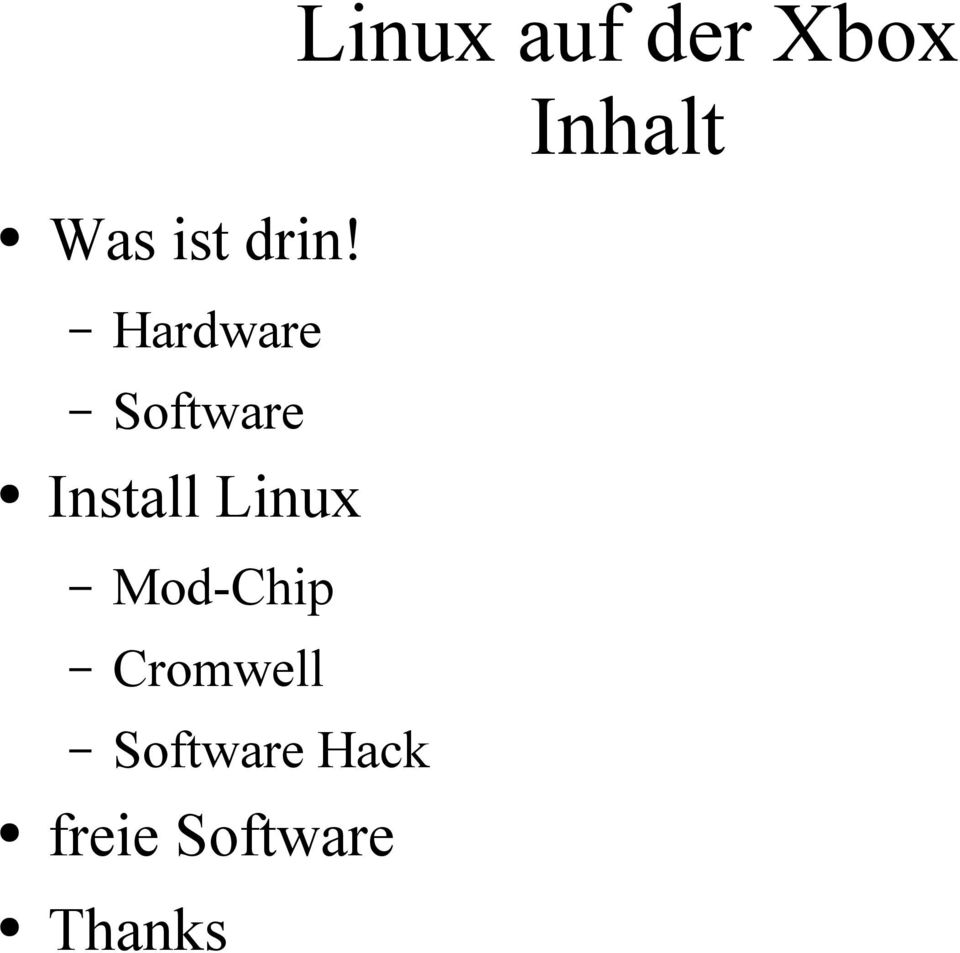 Hardware Software Install Linux