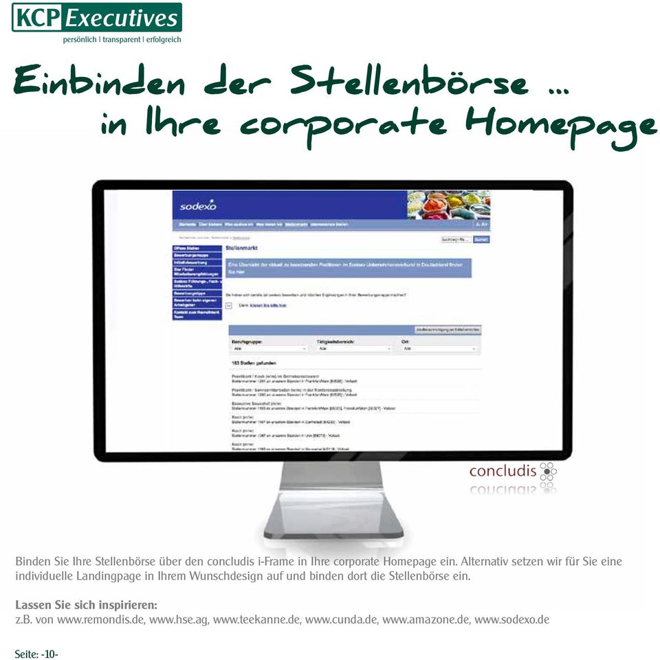 corporate Homepage ein.