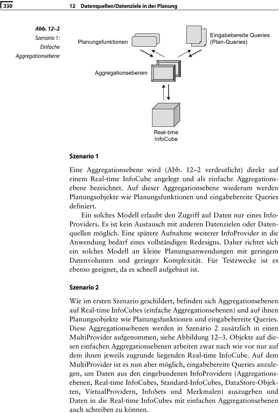 12 2 verdeutlicht) direkt auf einem Real-time InfoCube angelegt und als einfache Aggregationsebene bezeichnet.