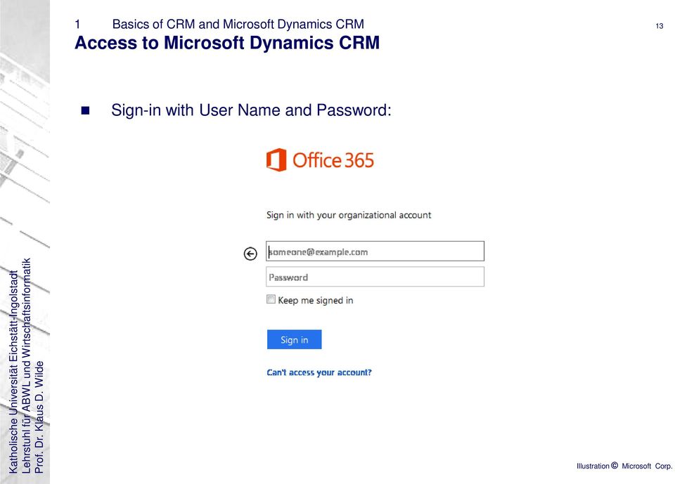 Access to  13 Sign-in with