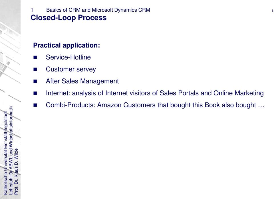 Management Internet: analysis of Internet visitors of Sales Portals and