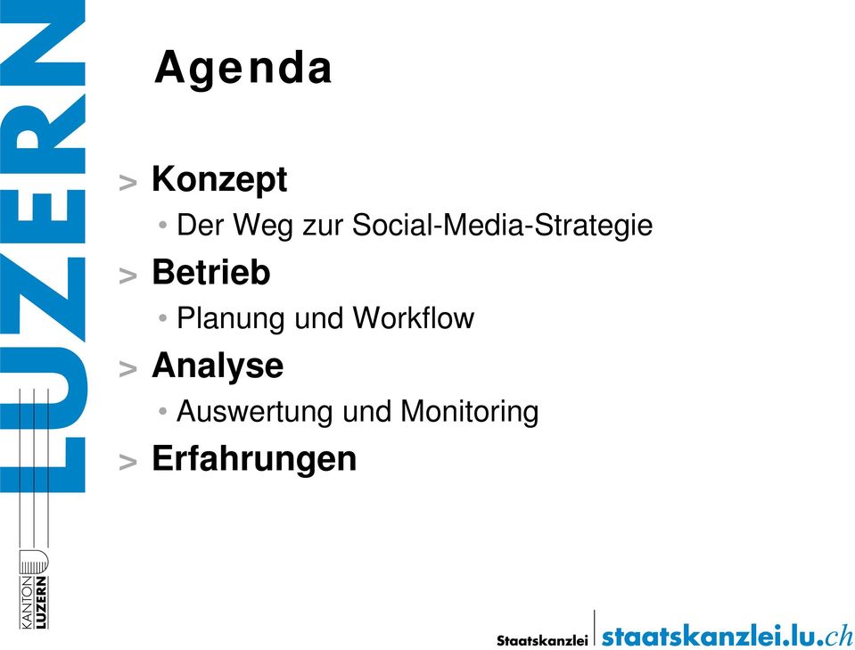 Planung und Workflow > Analyse