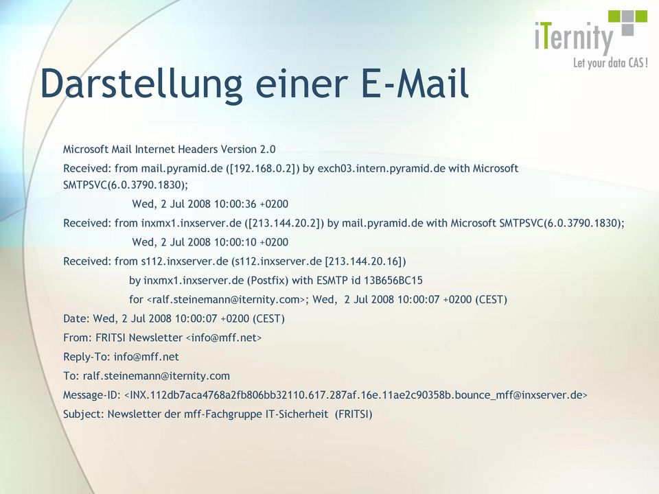 inxserver.de (s112.inxserver.de [213.144.20.16]) by inxmx1.inxserver.de (Postfix) with ESMTP id 13B656BC15 for <ralf.steinemann@iternity.