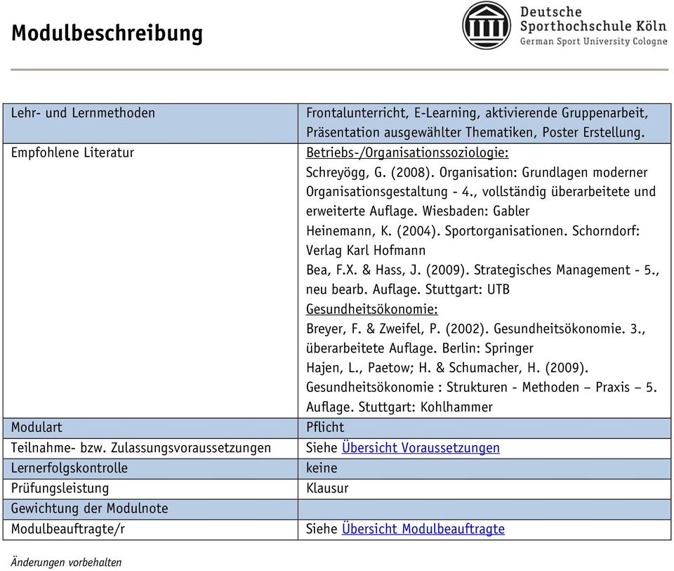 Thematiken, Poster Erstellung. Betriebs-/Organisationssoziologie: Schreyögg, G. (2008). Organisation: Grundlagen moderner Organisationsgestaltung - 4.