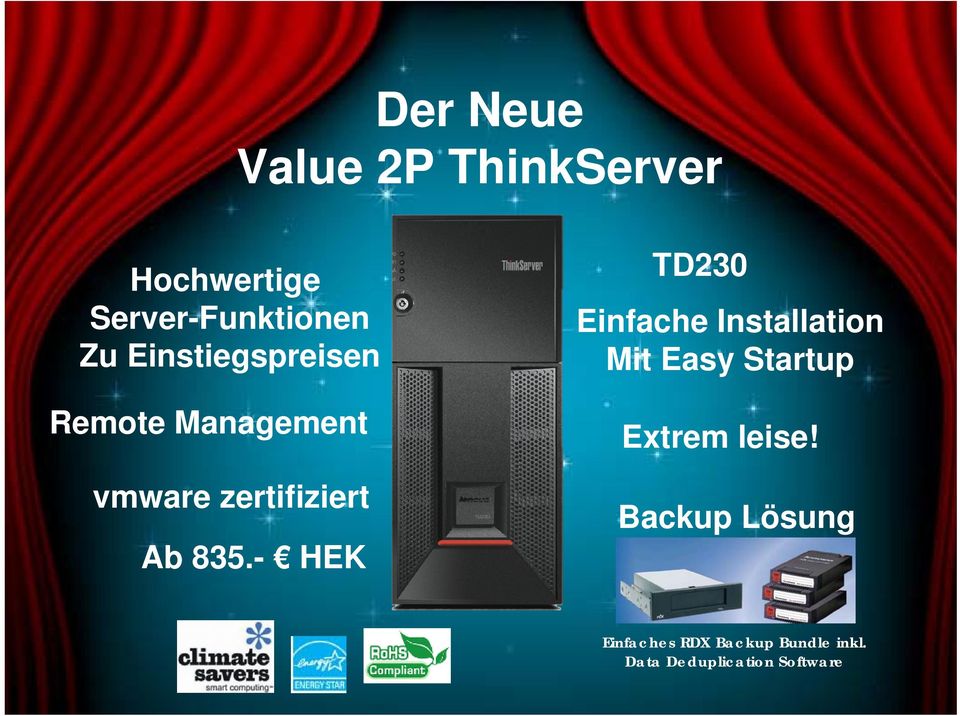 - HEK TD230 Einfache Installation Mit Easy Startup Extrem leise!