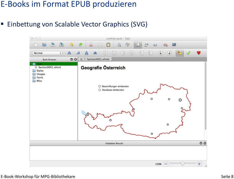 Einbettung von