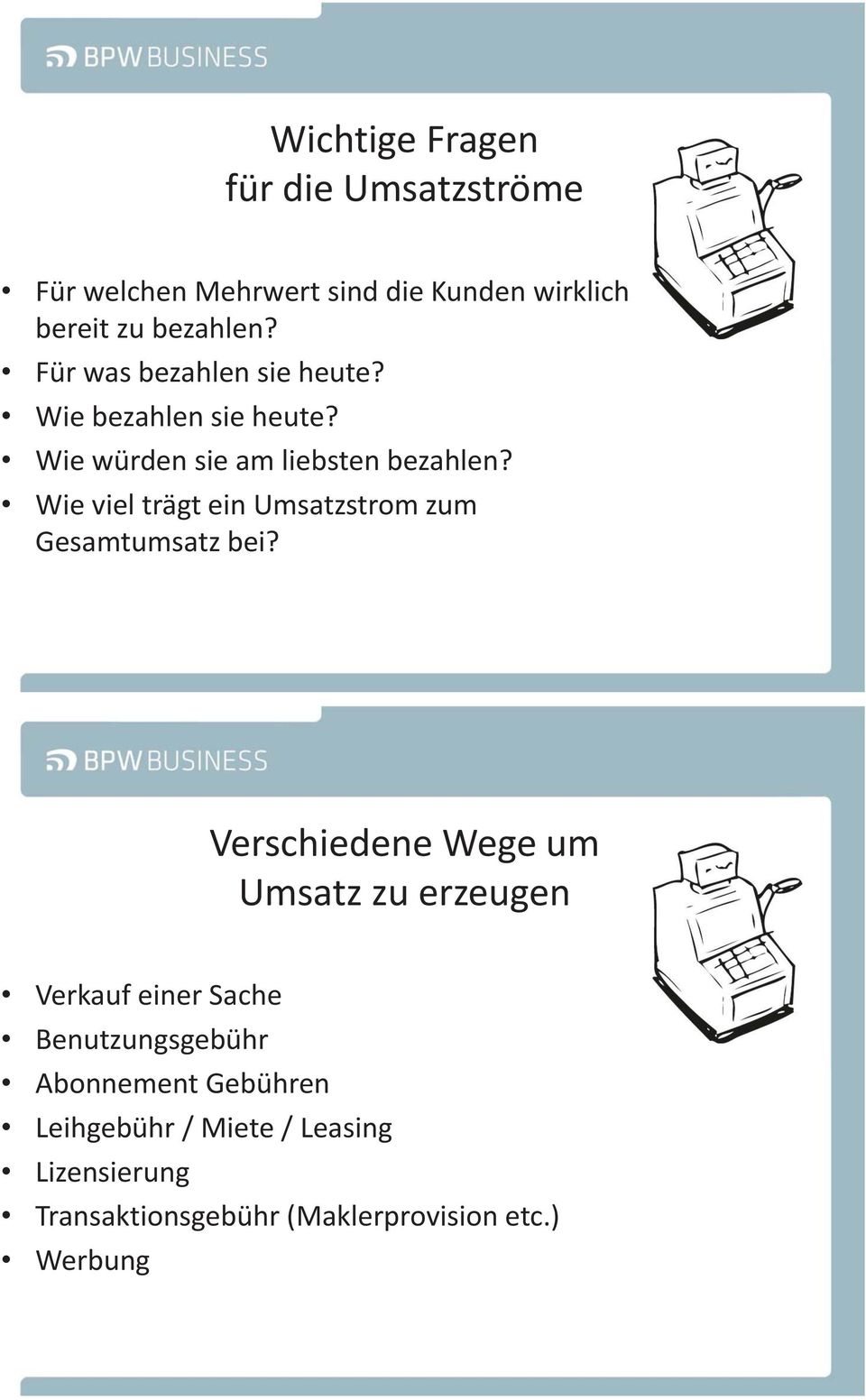 Wie viel trägt ein Umsatzstrom zum Gesamtumsatz bei?