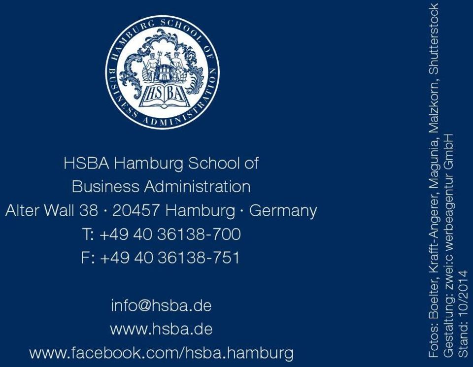 hsba.de www.facebook.com/hsba.