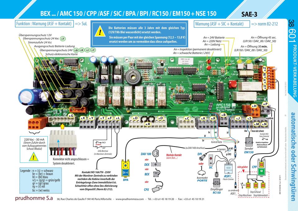 24 Vac S.T Stromzufuhr 24 Vcc Ausgangsschutz Batterie-Ladung Überspannungsschutz 24V S.D Schutz elektronische Karte S.K S.J S.Y!