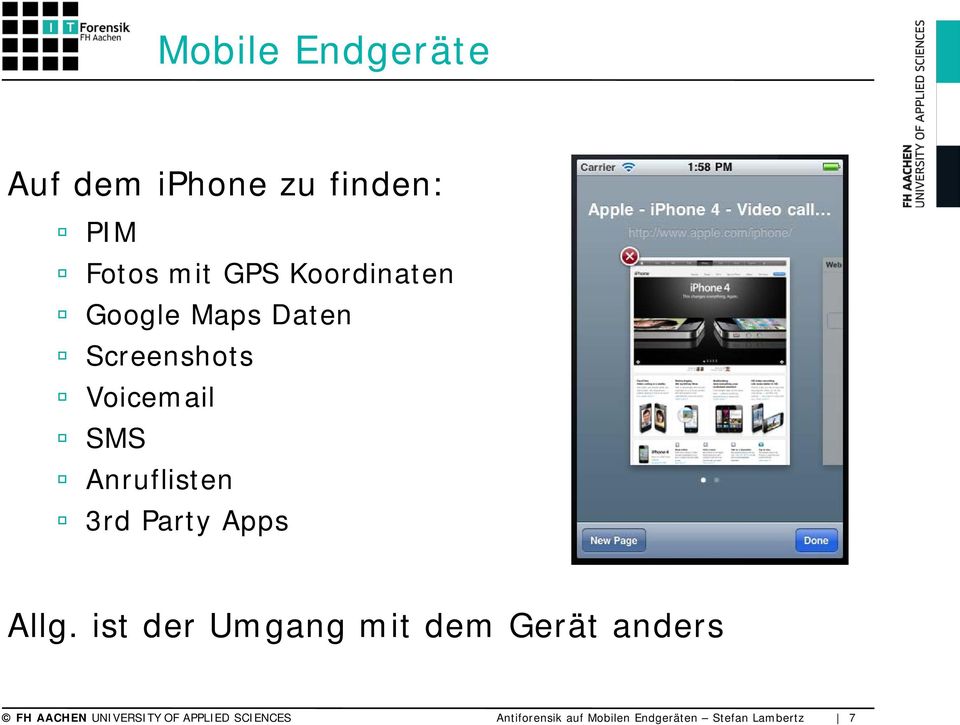 3rd Party Apps Allg.