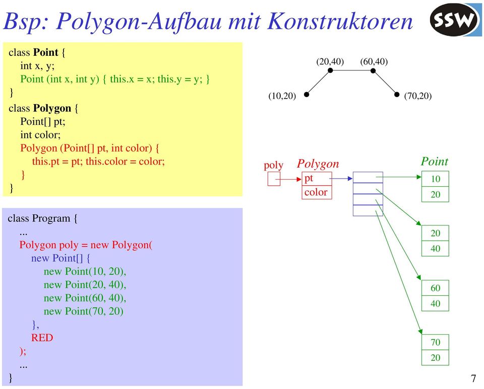 color = color; class Program { Polygon poly = new Polygon( new Point[] { new Point(10, 20), new Point(20, 40),