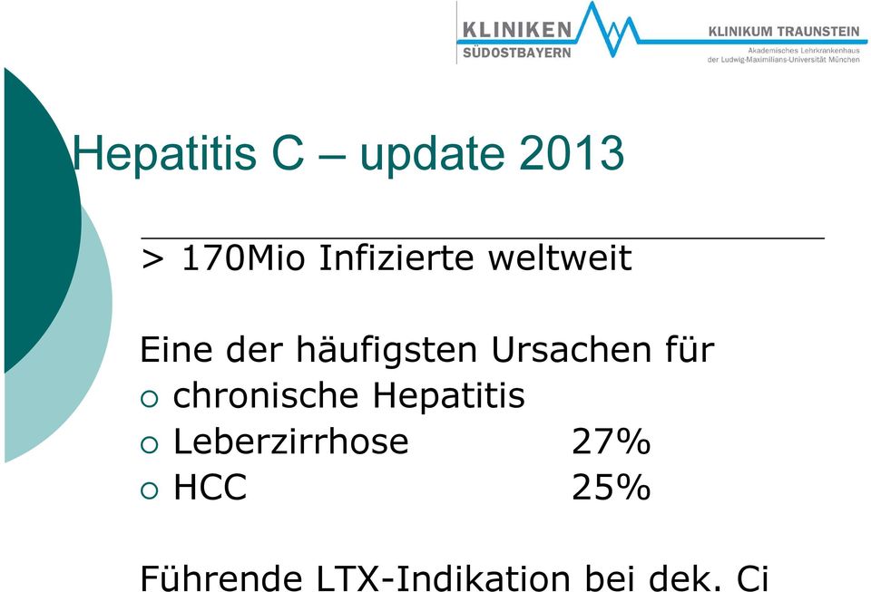 Ursachen für chronische Hepatitis
