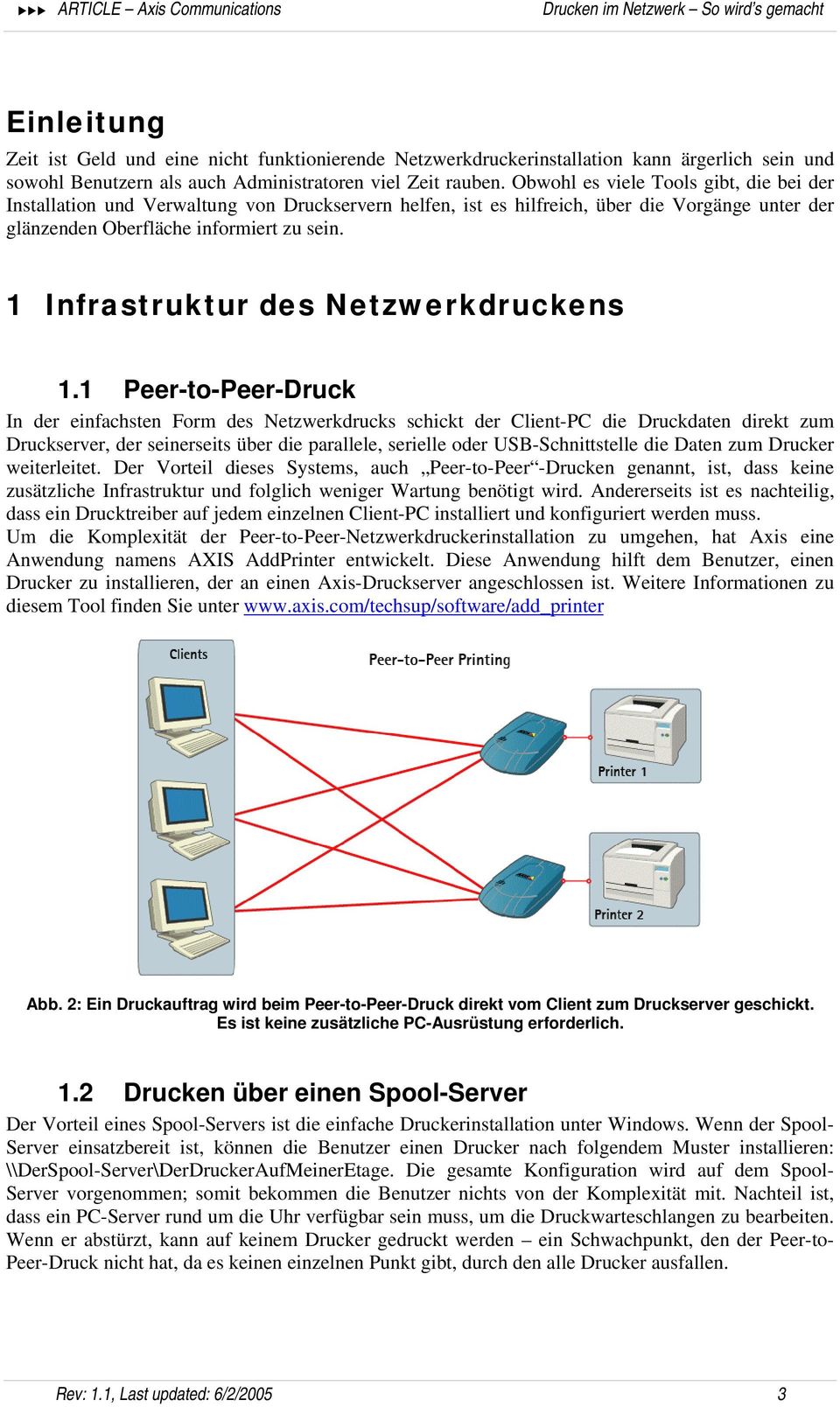 Infrastruktur des Netzwerkdruckens.