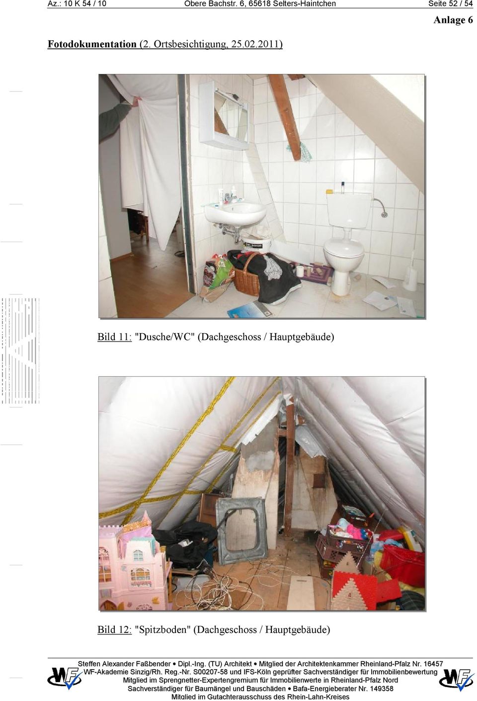 Bild 11: "Dusche/WC" (Dachgeschoss /