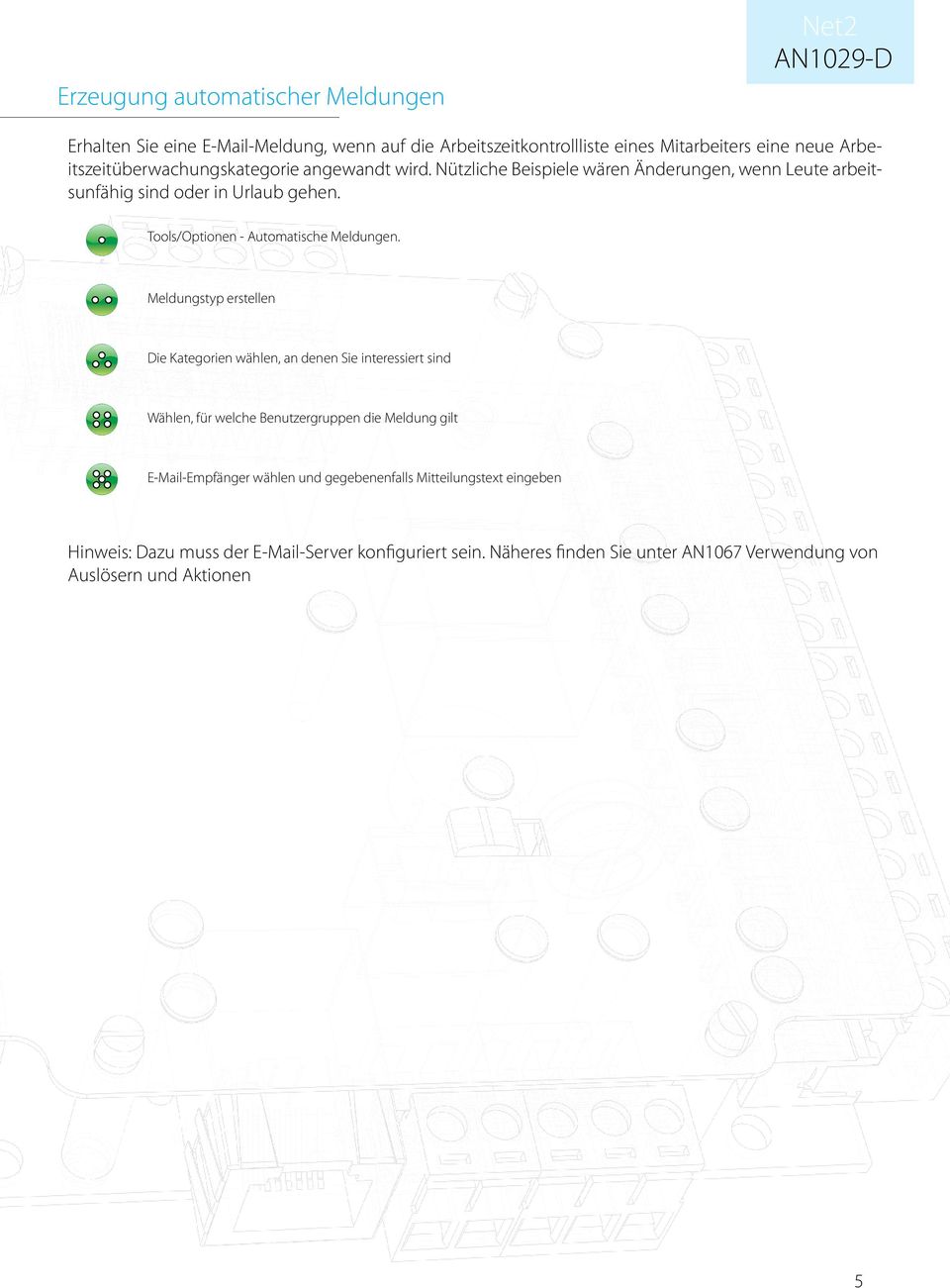 Tools/Optionen - Automatische Meldungen.