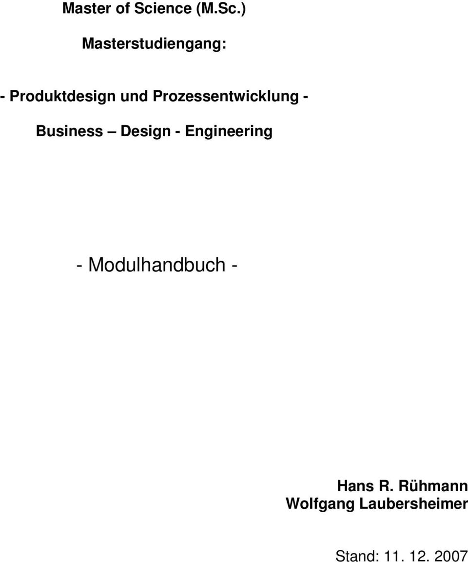 Design - Engineering -