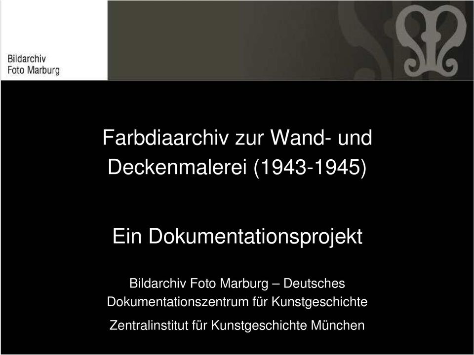 Foto Marburg Deutsches Dokumentationszentrum für