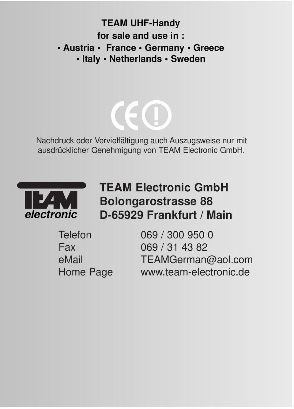 Electronic GmbH.