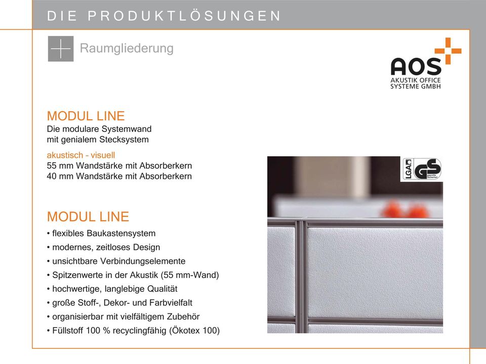 Design unsichtbare Verbindungselemente Spitzenwerte in der Akustik (55 mm-wand) hochwertige, langlebige Qualität
