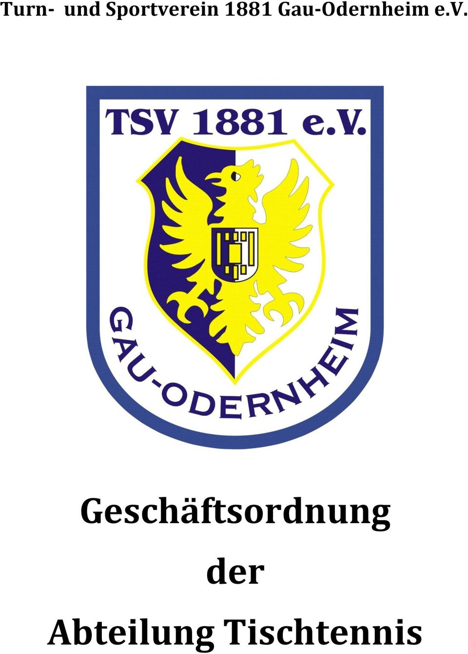 v. Geschäftsordnung