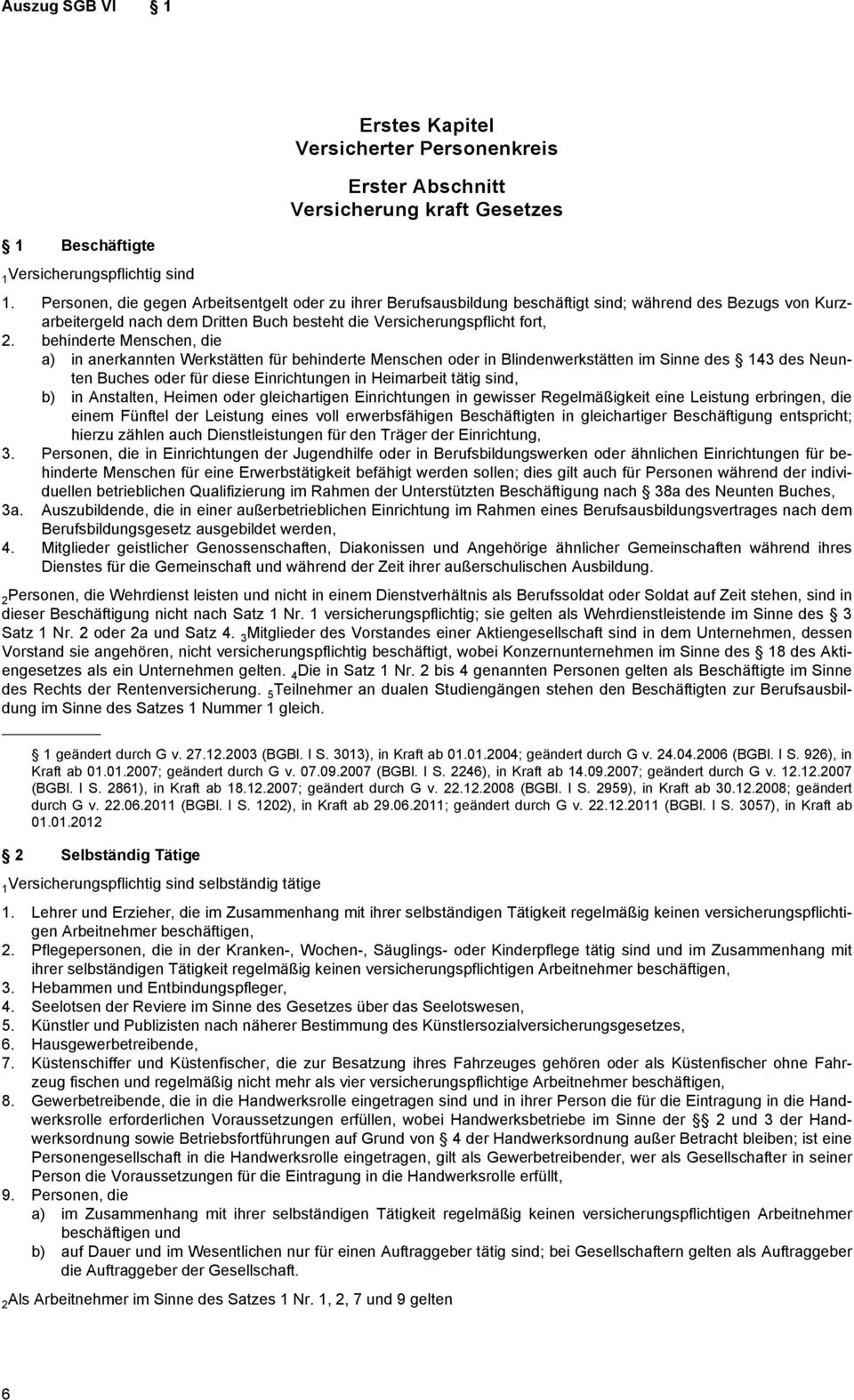 behinderte Menschen, die a) in anerkannten Werkstätten für behinderte Menschen oder in Blindenwerkstätten im Sinne des 143 des Neunten Buches oder für diese Einrichtungen in Heimarbeit tätig sind, b)