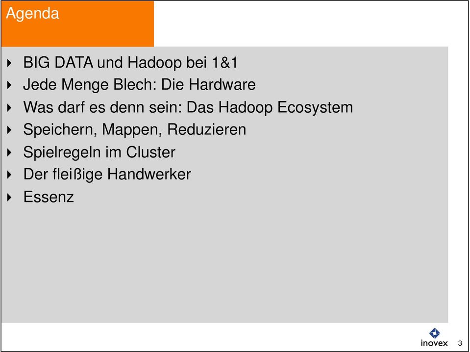 Hadoop Ecosystem Speichern, Mappen, Reduzieren