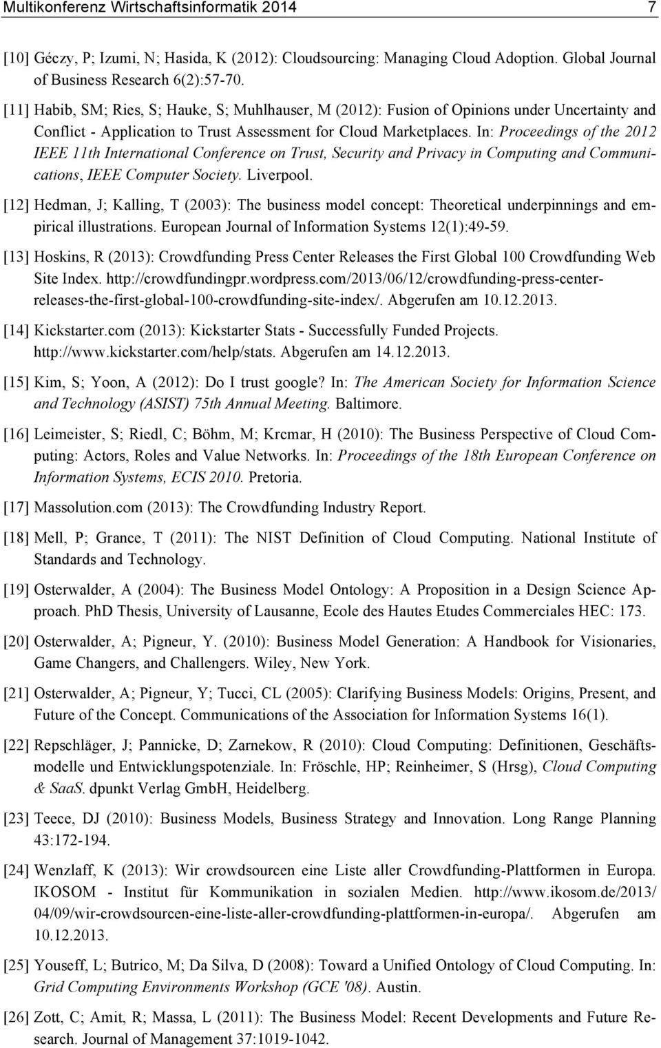 In: Proceedings of the 2012 IEEE 11th International Conference on Trust, Security and Privacy in Computing and Communications, IEEE Computer Society. Liverpool.