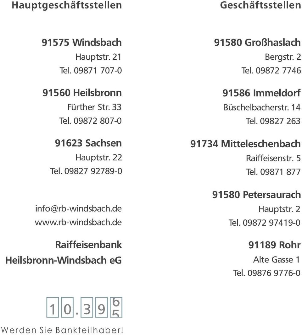 de www.rb-windsbach.de Raiffeisenbank Heilsbronn-Windsbach eg 91580 Großhaslach Bergstr. 2 Tel.