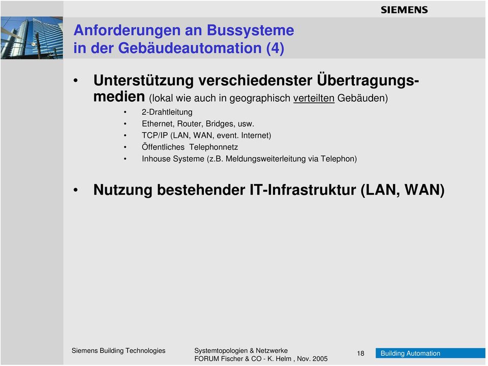 Router, Bridges, usw. TCP/IP (LAN, WAN, event.