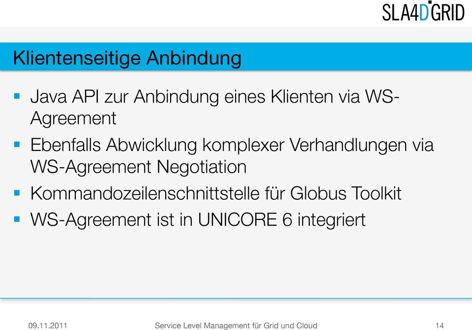 Verhandlungen via WS-Agreement Negotiation