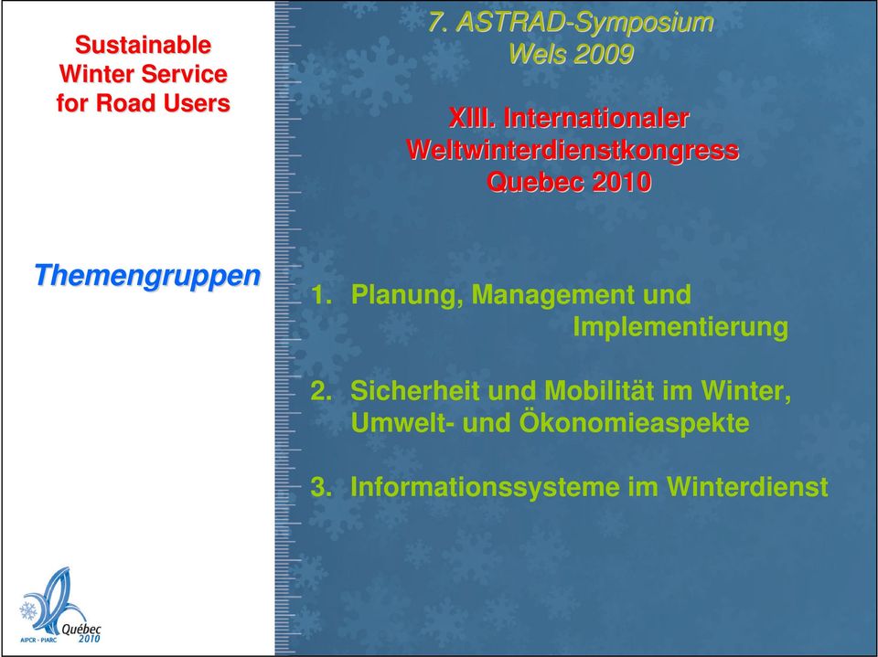 Planung, Management und Implementierung 2.