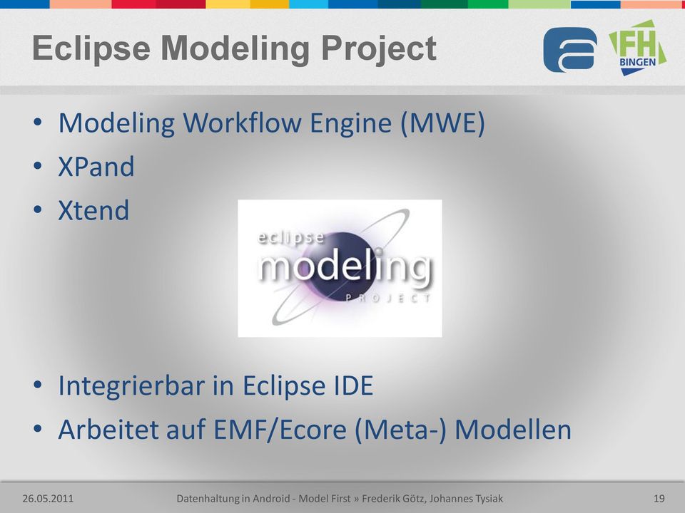 auf EMF/Ecore (Meta-) Modellen 26.05.