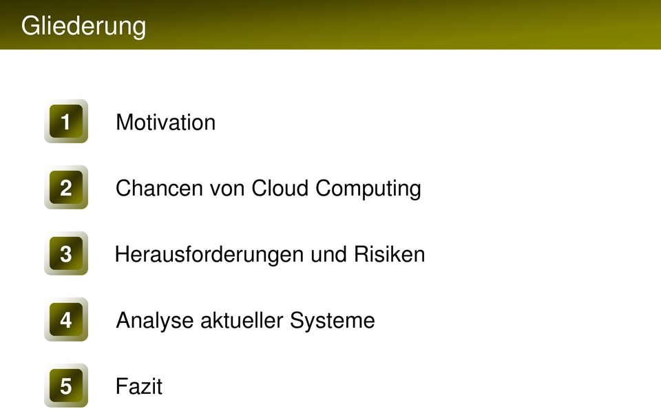 Cloud Computing 3 Herausforderungen