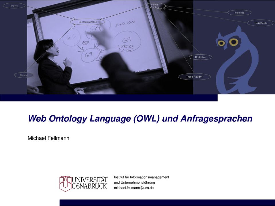 menatal model Web Ontology Language (OWL) und Anfragesprachen Michael Fellmann