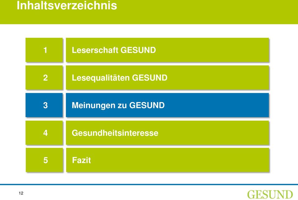 Lesequalitäten GESUND 3