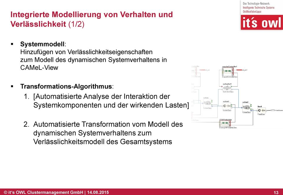 1. [Automatisierte Analyse der Interaktion der Systemkomponenten und der wirkenden Lasten] 2.