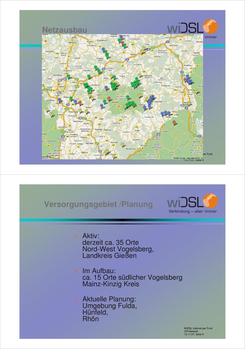 35 Orte Nord-West Vogelsberg, Landkreis Gießen Im Aufbau: ca.