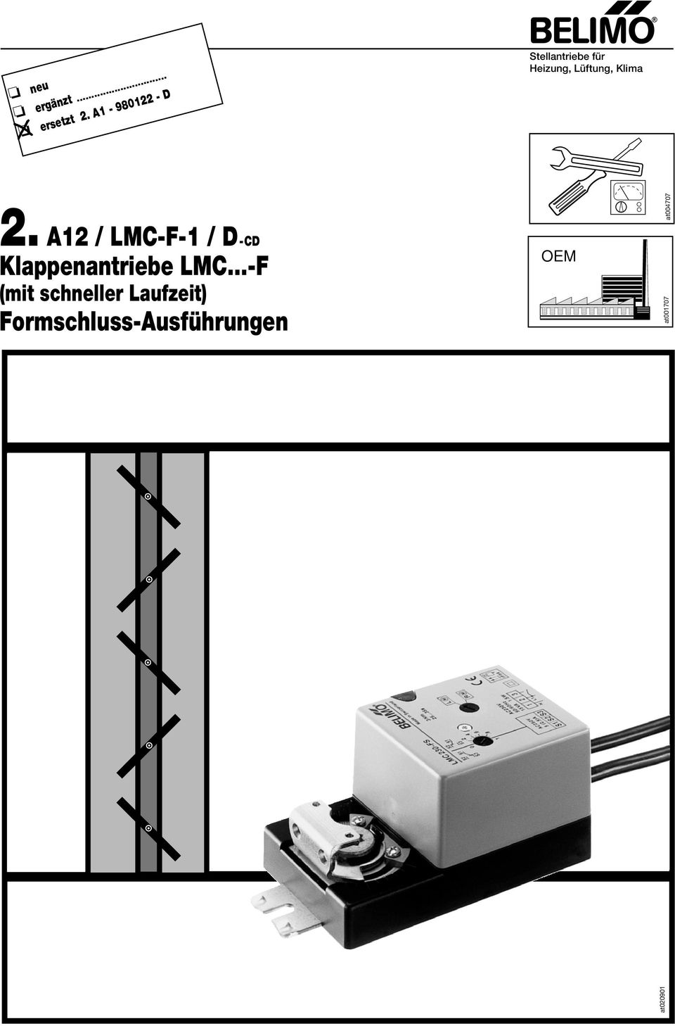 Klima 2. A12 / LMC-F-1 / D -CD Klappenantriebe LMC.