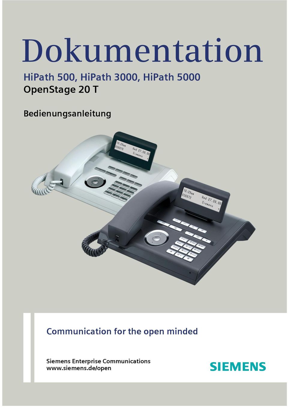 Bedienungsanleitung Communication for the